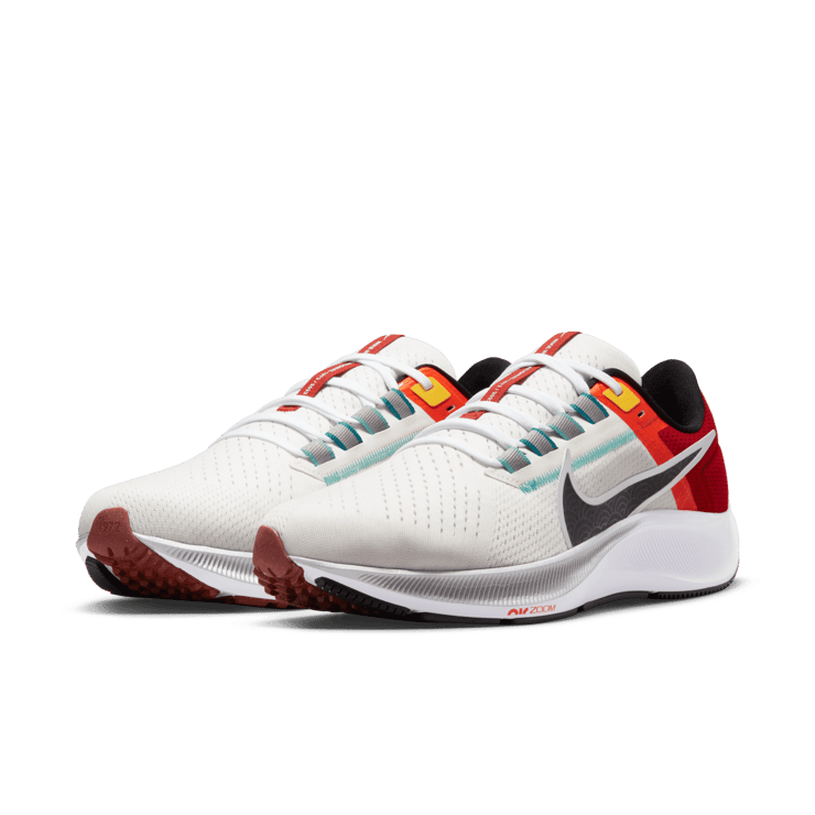 Nike Air Zoom Pegasus 38 'Sail Gym Red Black' Angle 2