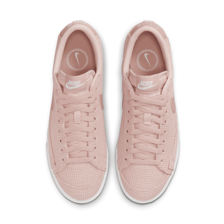 Nike Blazer Low Platform Essential 'Pink Oxford Woven' (W) Angle 1