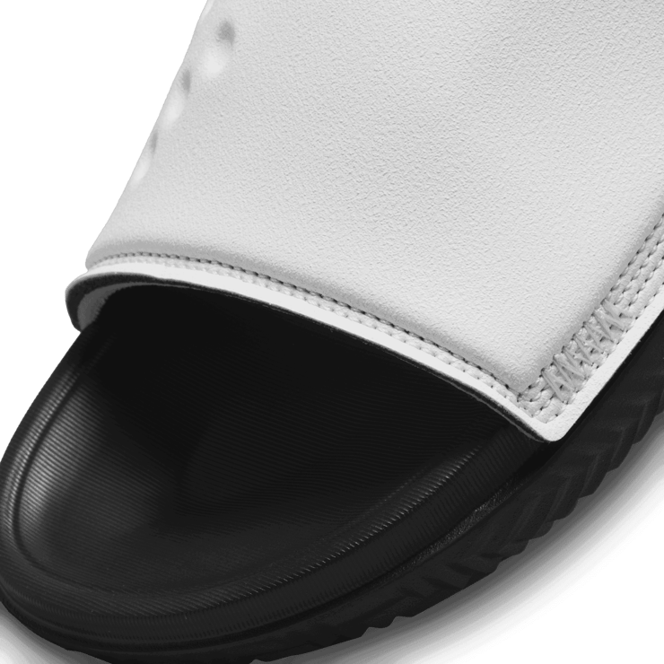 Jordan Play Slide 'White Black' Angle 2