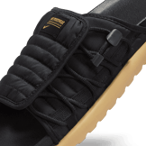 Nike Asuna 2 Slide 'Black Sanded Gold' Angle 3