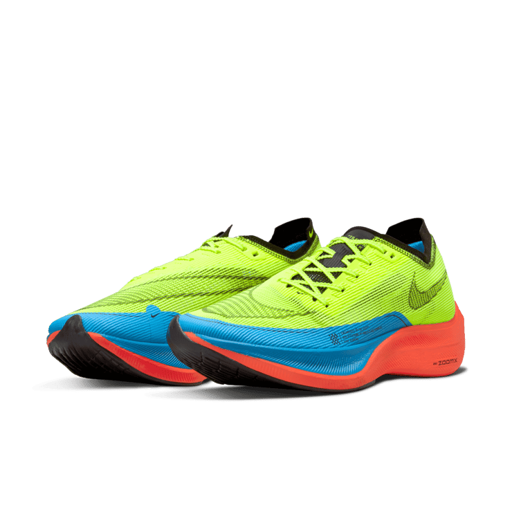 Nike ZoomX Vaporfly Next% 2 'Volt Bright Crimson' Angle 2
