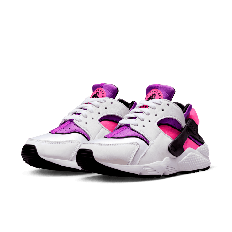 Nike Air Huarache 'White Hyper Pink Purple' (W) Angle 2