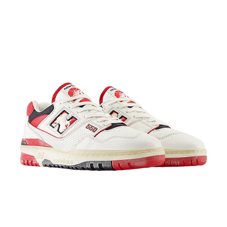 New Balance 550 Vintage Red Angle 2