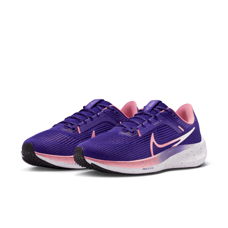 Nike Air Zoom Pegasus 40 'Court Purple Coral Chalk' (W) Angle 2