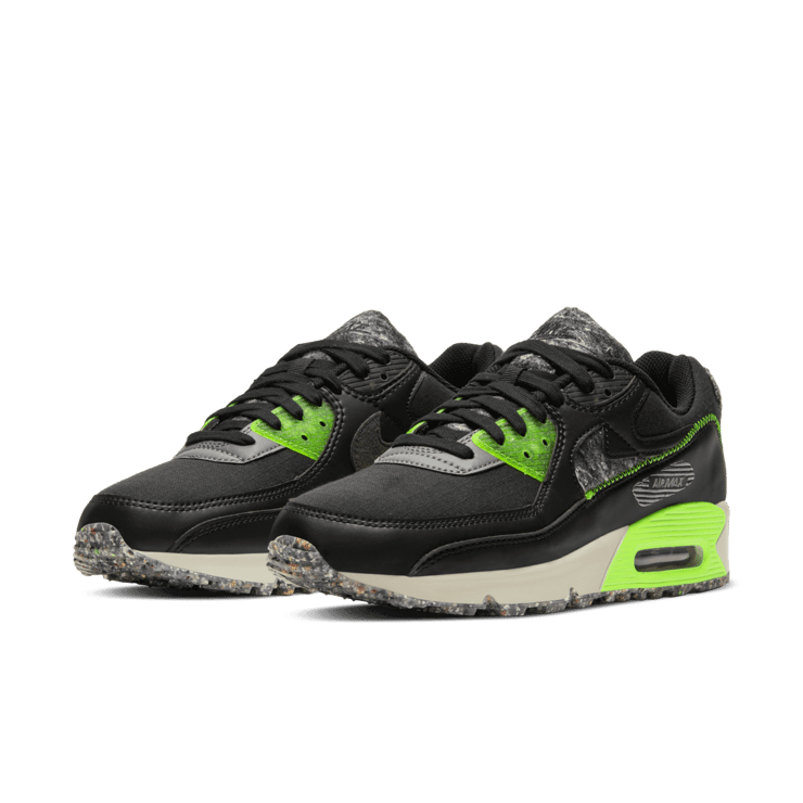 Nike Air Max 90 M2Z2 'Recycled Wool Pack - Black Electric Green' Angle 2