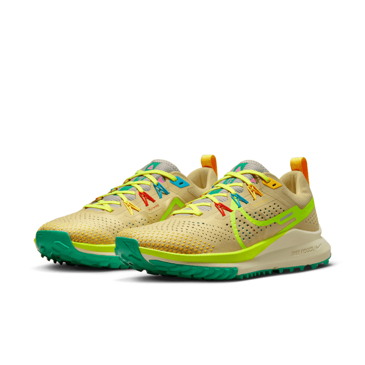 Nike React Pegasus Trail 4 'Team Gold Volt' (W) Angle 2