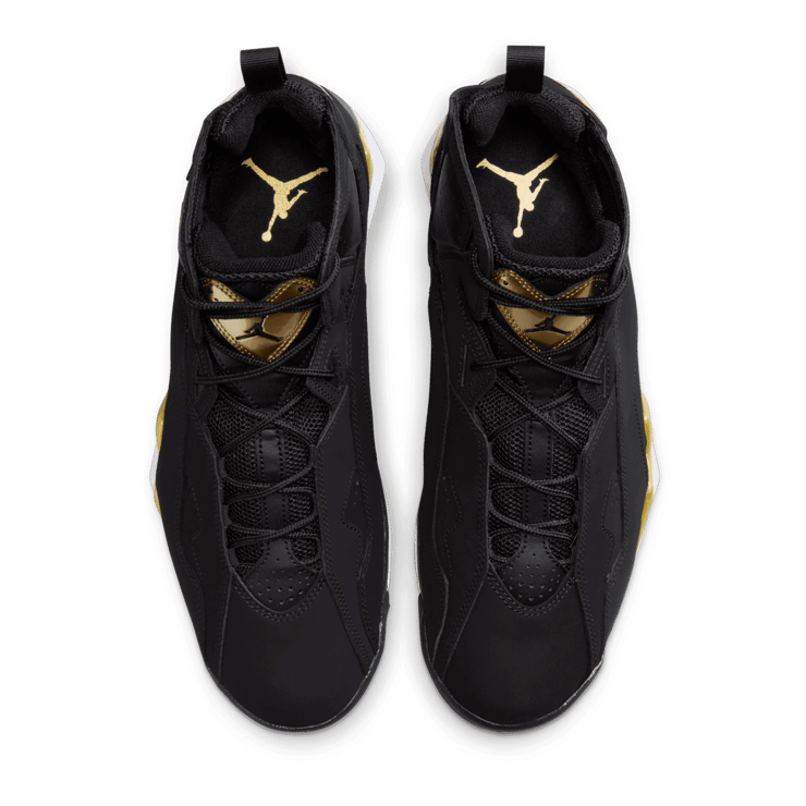 Jordan True Flight 'Black Metallic Gold' Angle 1