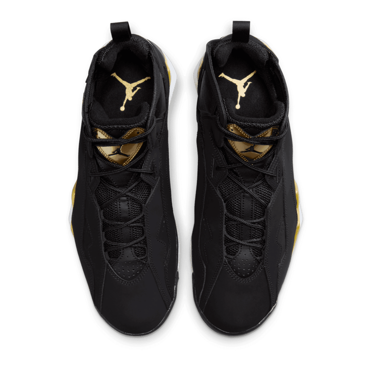 Jordan True Flight 'Black Metallic Gold' Angle 1