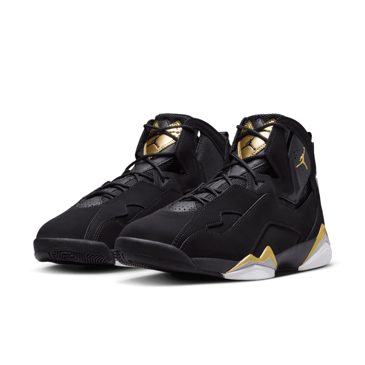 Jordan True Flight 'Black Metallic Gold' Angle 2