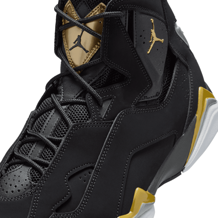 Jordan True Flight 'Black Metallic Gold' Angle 4