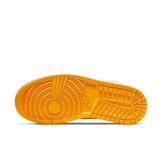Jordan 1 Mid White Yellow (W) Angle 0