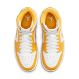 Jordan 1 Mid White Yellow (W) Angle 1