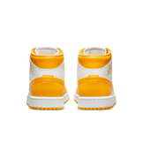 Jordan 1 Mid White Yellow (W) Angle 3