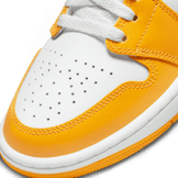 Jordan 1 Mid White Yellow (W) Angle 4