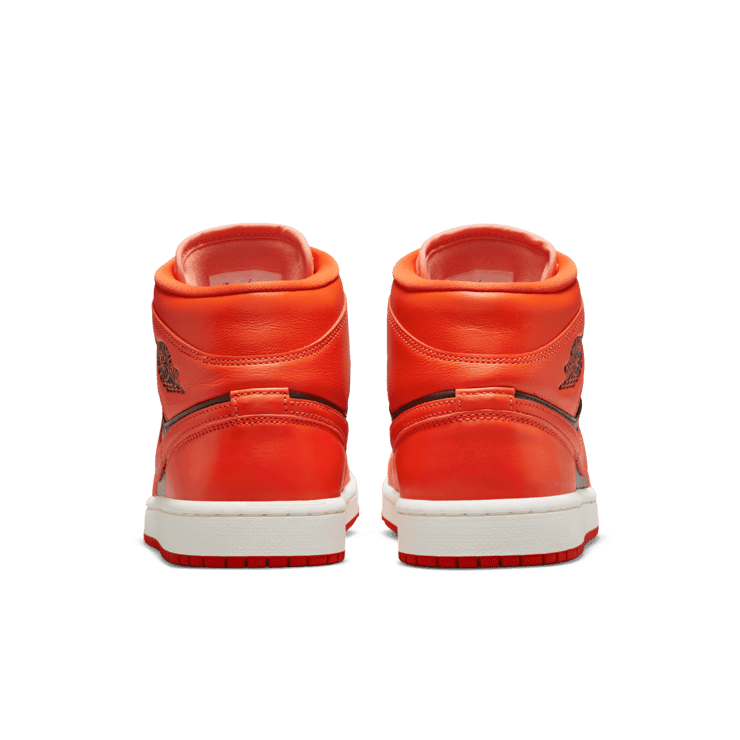 Jordan 1 Mid Orange Black (W) Angle 3