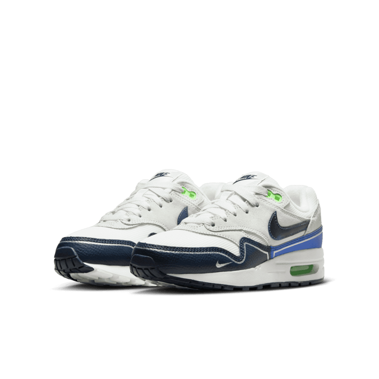 Nike Air Max 1 Obsidian Royal Green Strike (GS) Angle 2