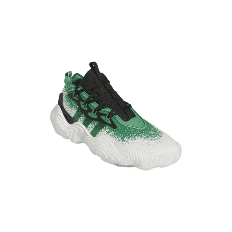 adidas Trae Young 3 Off White Preloved Green Angle 2