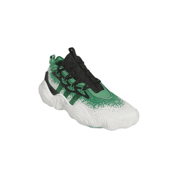 adidas Trae Young 3 Off White Preloved Green Angle 2