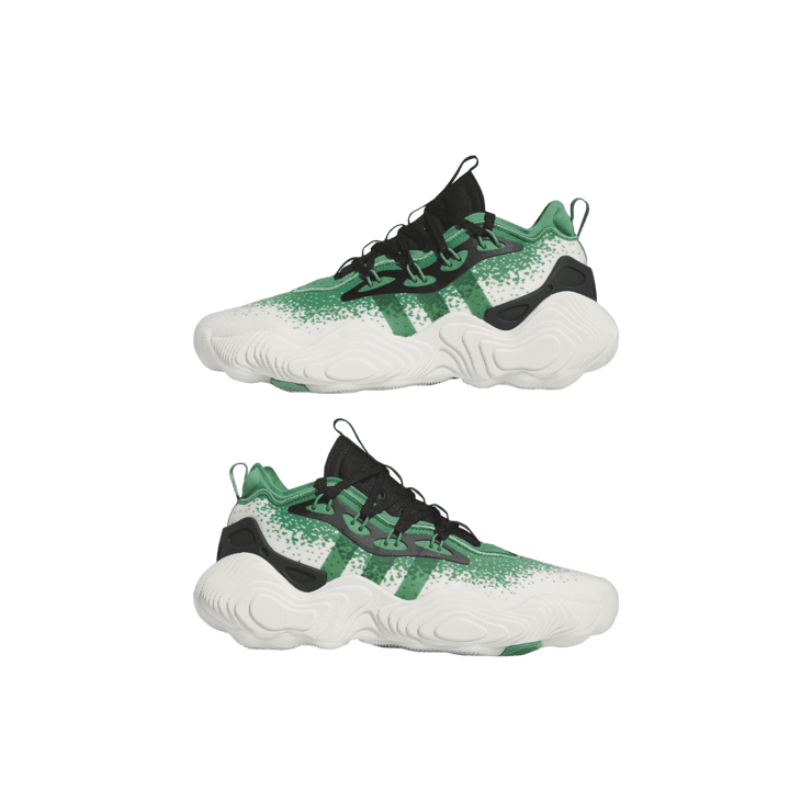 adidas Trae Young 3 Off White Preloved Green Angle 5