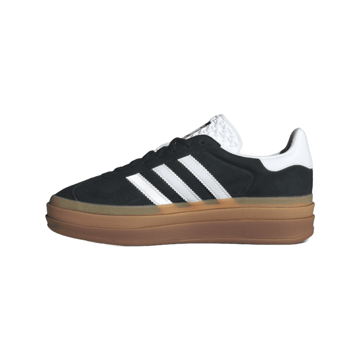 adidas Gazelle Bold Black White Gum (W) Angle 4