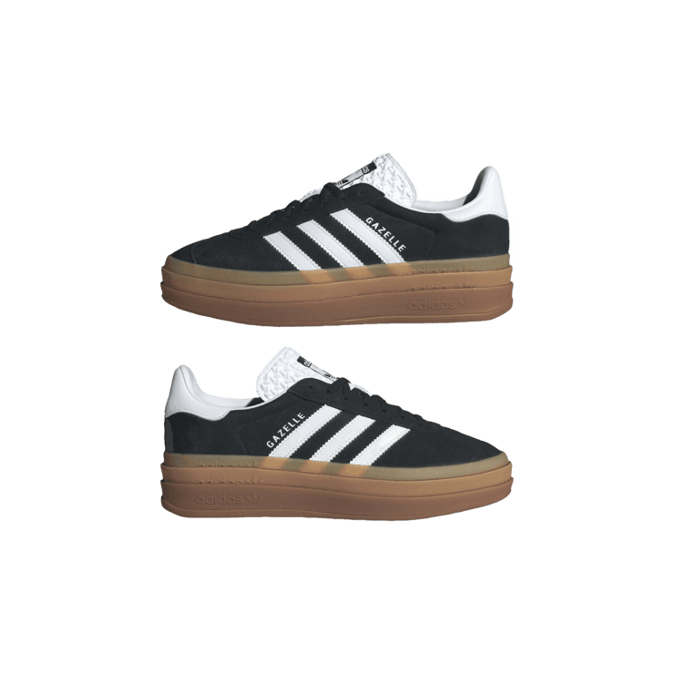 adidas Gazelle Bold Black White Gum (W) Angle 5