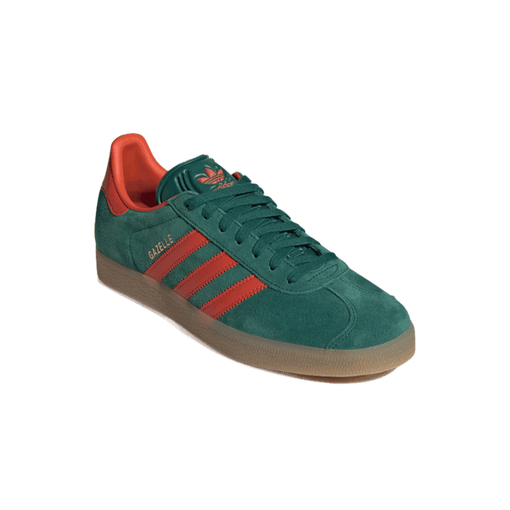 adidas Gazelle Collegiate Green Preloved Red Angle 2