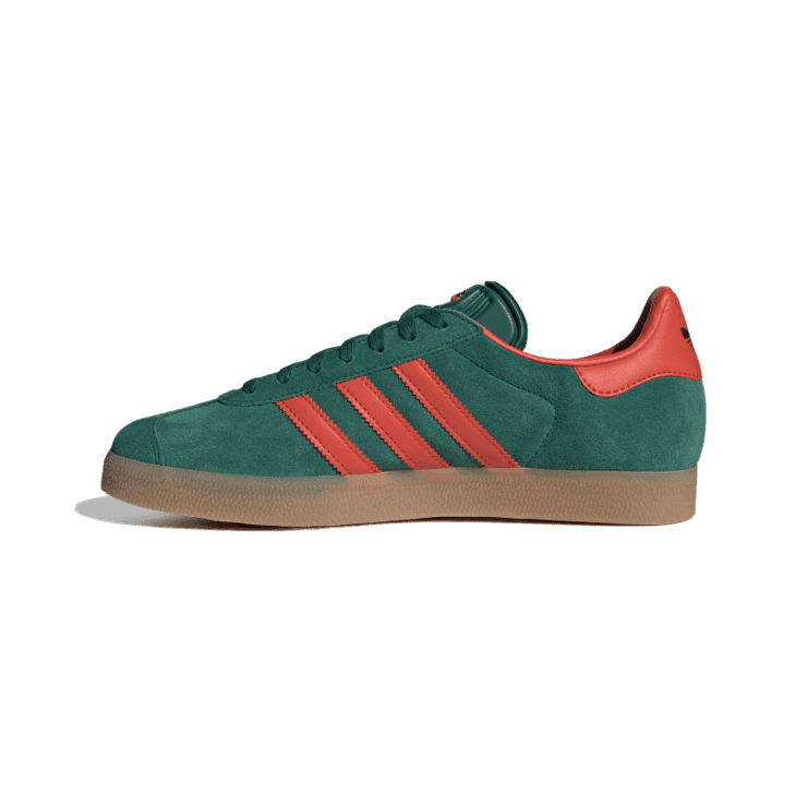 adidas Gazelle Collegiate Green Preloved Red Angle 4