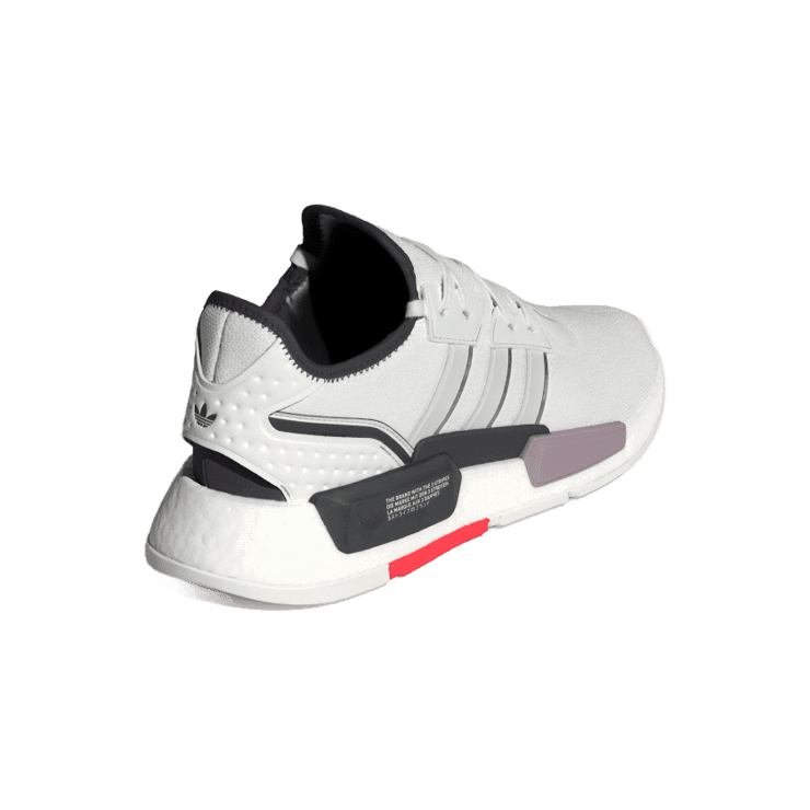 adidas NMD G_1 Crystal White Solar Red Angle 3