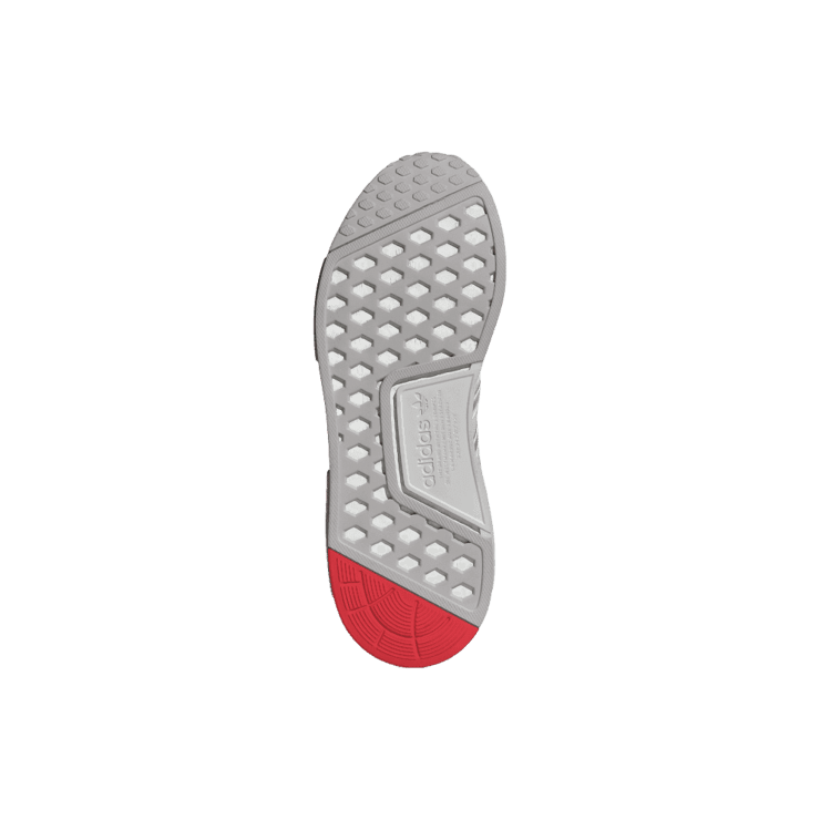 adidas NMD R_1 Crystal White Better Scarlet Angle 1