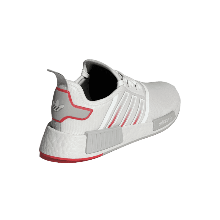 adidas NMD R_1 Crystal White Better Scarlet Angle 3