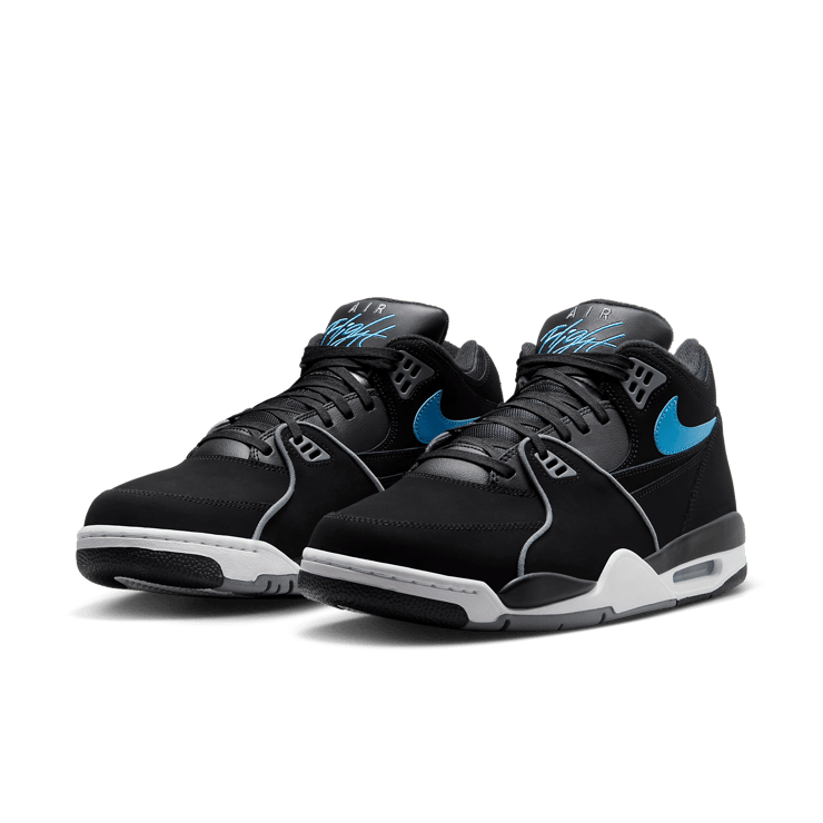 Nike Air Flight 89 Black Noise Aqua Angle 2