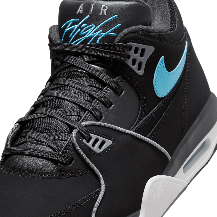 Nike Air Flight 89 Black Noise Aqua Angle 4