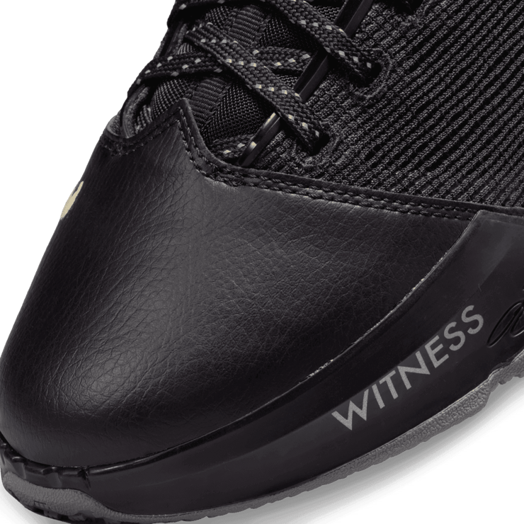 Nike LeBron 19 Low Black University Gold Angle 4