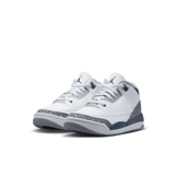 Air Jordan 3 Retro White Midnight Navy (PS) Angle 2
