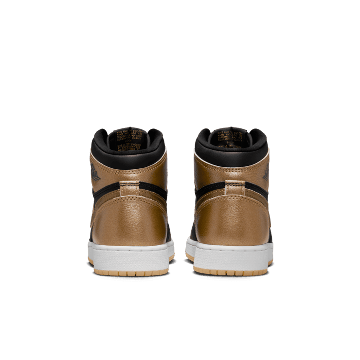Air Jordan 1 Retro High OG Black Metallic Gold (GS) Angle 0