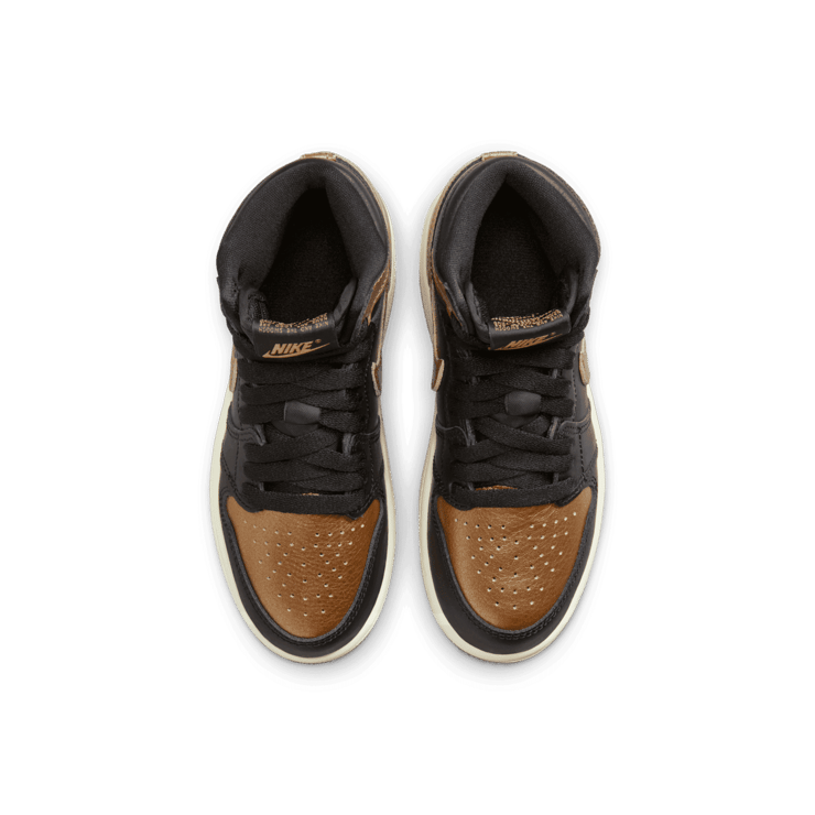 Air Jordan 1 Retro High OG Black Metallic Gold (PS) Angle 0