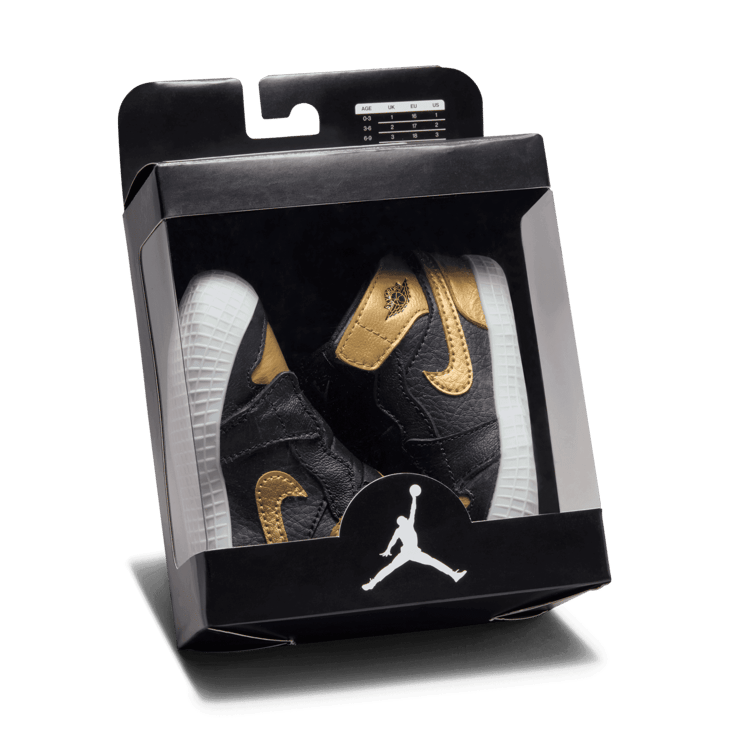 Air Jordan 1 Retro High OG Black Metallic Gold (CB) Angle 6