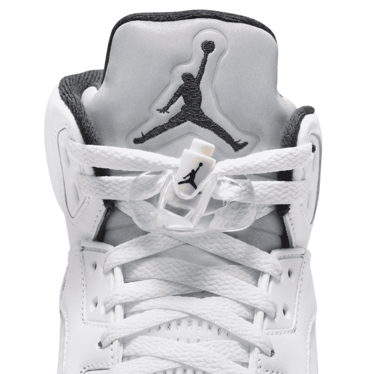 Air Jordan 5 Retro White Metallic Black Angle 7