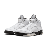 Air Jordan 5 Retro White Metallic Black Angle 2