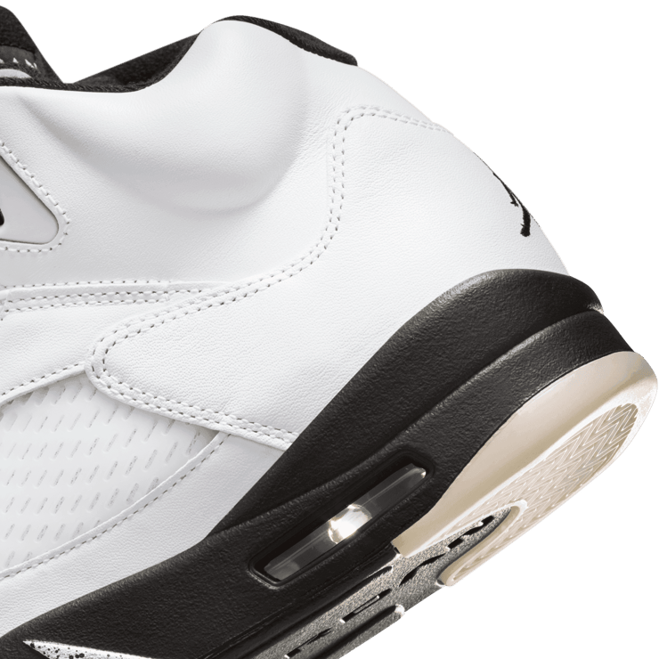 Air Jordan 5 Retro White Metallic Black Angle 5