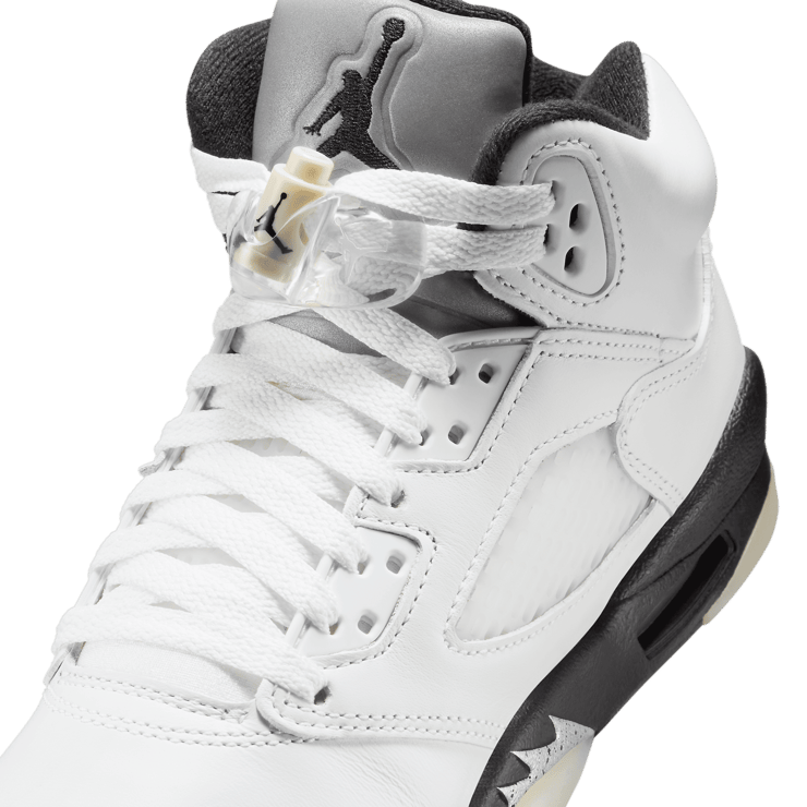 Air Jordan 5 Retro White Metallic Black (GS) Angle 5