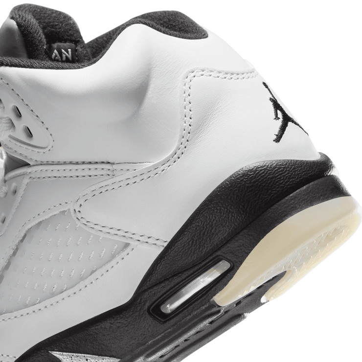 Air Jordan 5 Retro White Metallic Black (GS) Angle 6
