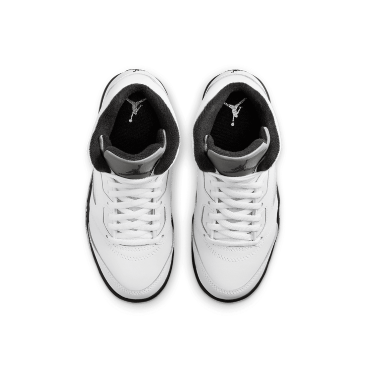 Air Jordan 5 Retro White Metallic Black (PS) Angle 1