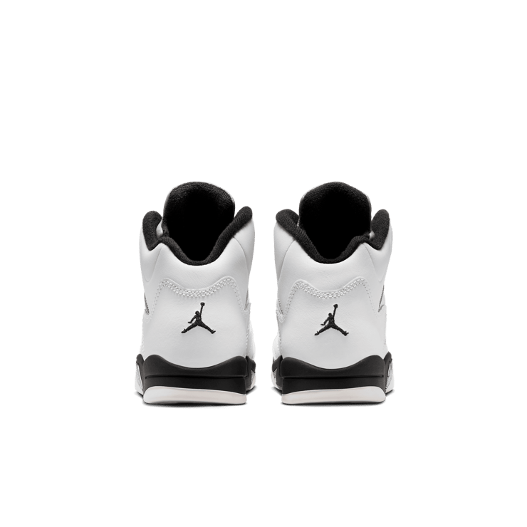 Air Jordan 5 Retro White Metallic Black (PS) Angle 3