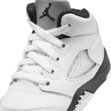 Air Jordan 5 Retro White Metallic Black (TD) Angle 4
