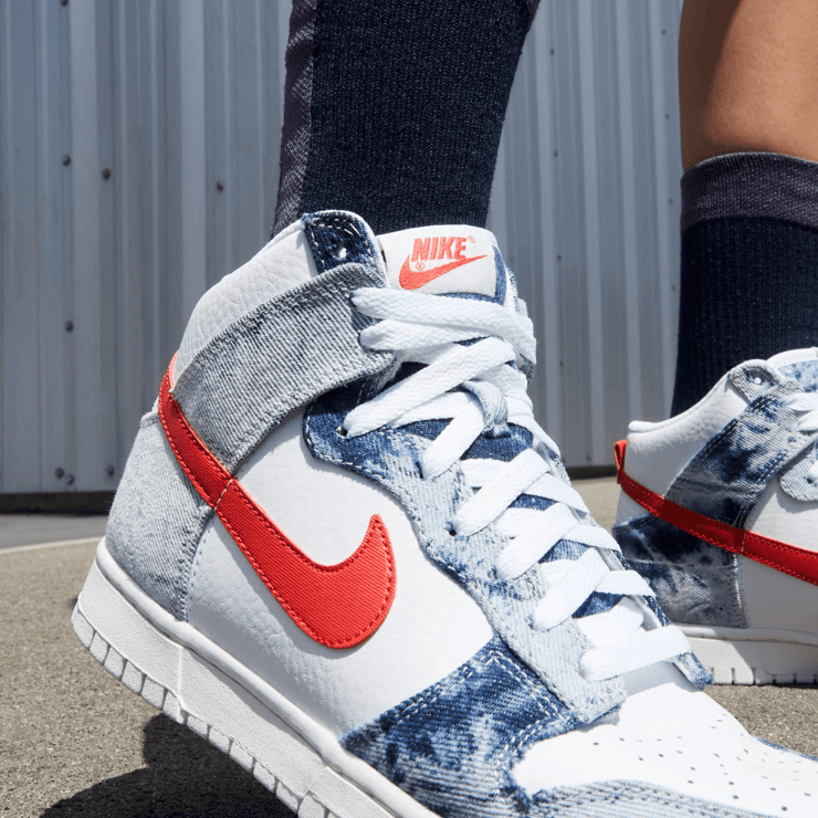 Nike Dunk High Washed Denim Pack (W) Angle 0