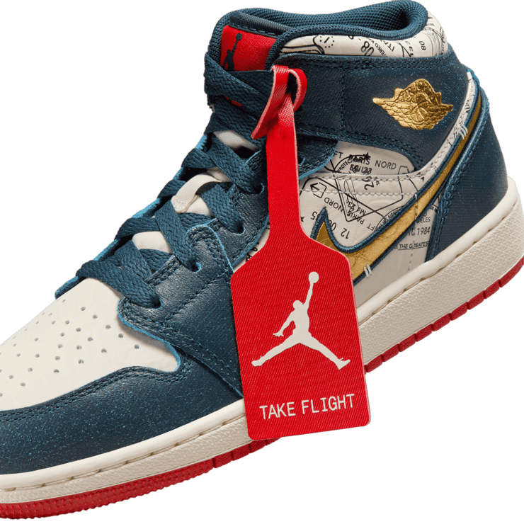 Air Jordan 1 Mid SE Take Flight (GS) Angle 6