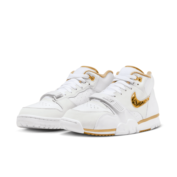 Nike Air Trainer 1 College Football Playoffs White Gold Angle 2