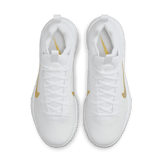 Nike Huarache 9 Elite TF LAX 'White Metallic Vivid Gold' Angle 1