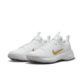 Nike Huarache 9 Elite TF LAX 'White Metallic Vivid Gold' Angle 2